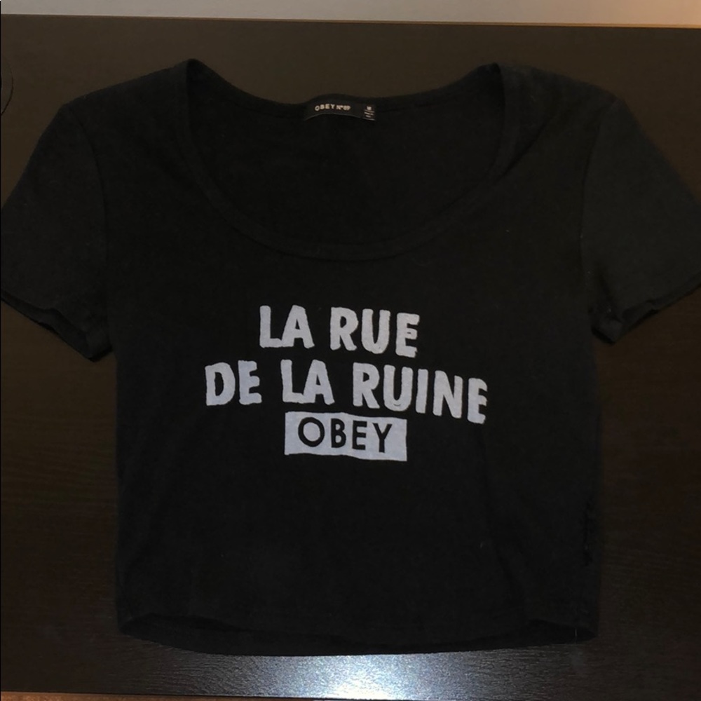 Obey Crop Top